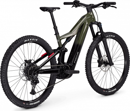 Bicicleta electrica Focus Thron2 6.7, baterie 600 Wh, urban green/magic black, S, 39cm [2]