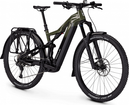 Bicicleta electrica Focus Thron2 6.7 EQP, baterie 600 Wh, urban green/magic black, S, 39cm [1]