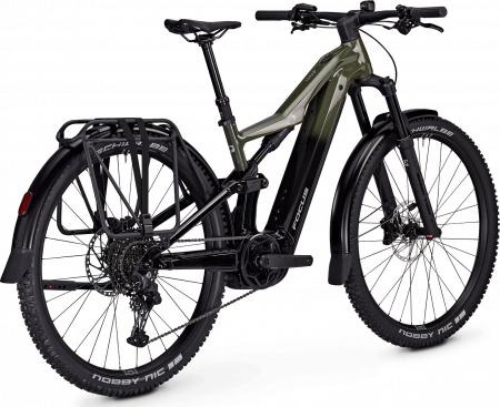 Bicicleta electrica Focus Thron2 6.7 EQP, baterie 600 Wh, urban green/magic black, S, 39cm [2]
