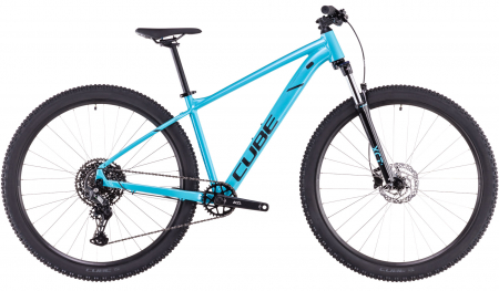 Biciclete - Bicicleta MTB Cube Aim Race, swimmingpool black, cadru 48cm (L, 19 inch), roti 29