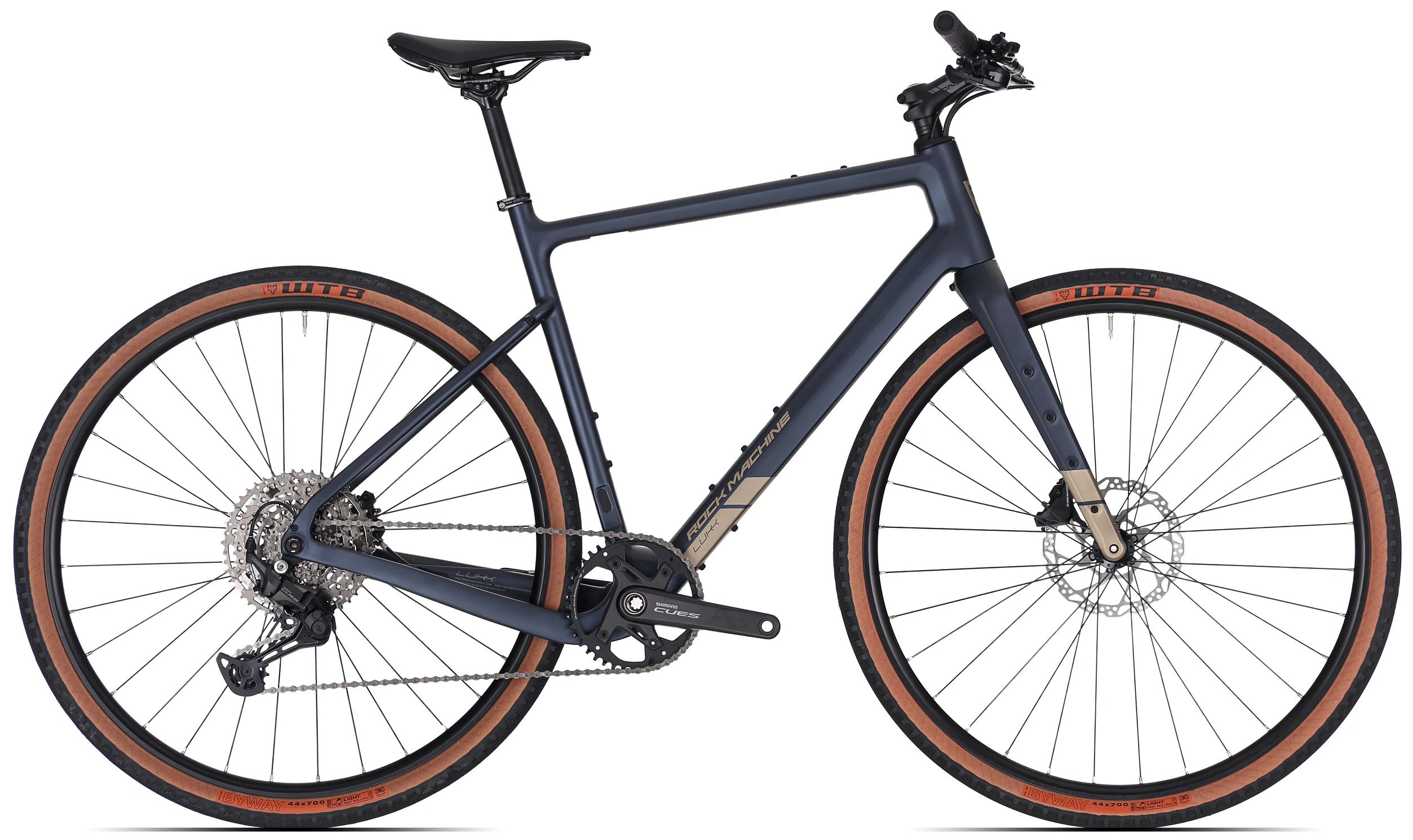 Biciclete de Oras si Trekking - Bicicleta Rock Machine Lukk Cr 10 28" Matte Deep Ocean Blue 54cm - (L)
