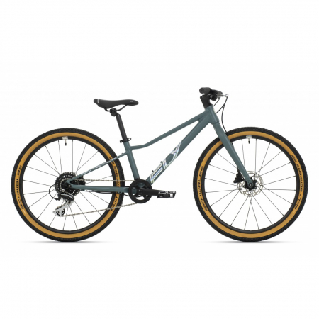 Biciclete Copii - Bicicleta Superior FLY 24 DB Matte Trooper Green/Hologram Chrome