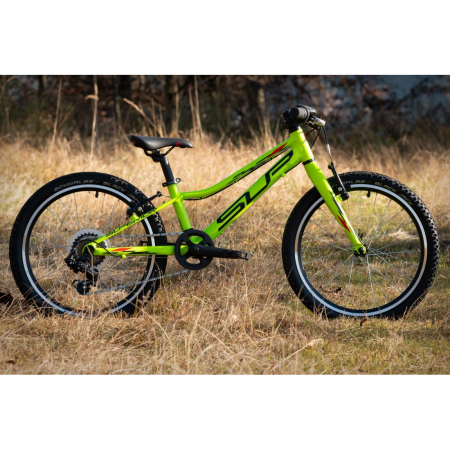 Bicicleta Superior Racer XC 20 galben fluo/negru/rosu [1]