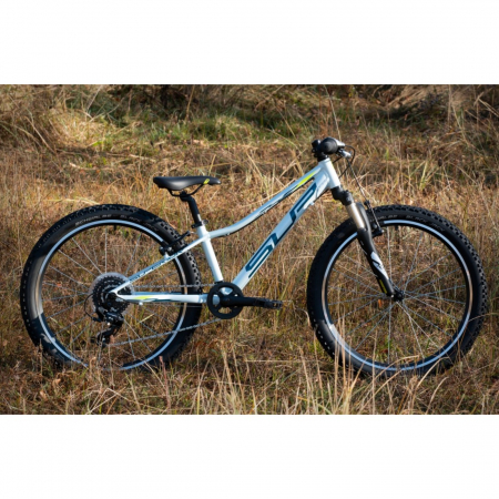 Bicicleta Superior Racer XC 24 Gloss White/Blue/Neon Yellow [1]