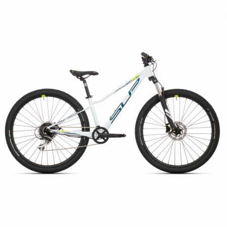 Biciclete Copii - Bicicleta Superior Racer XC 27 DB 27.5" Gloss White/Blue/Neon Yellow 13" - (XS)