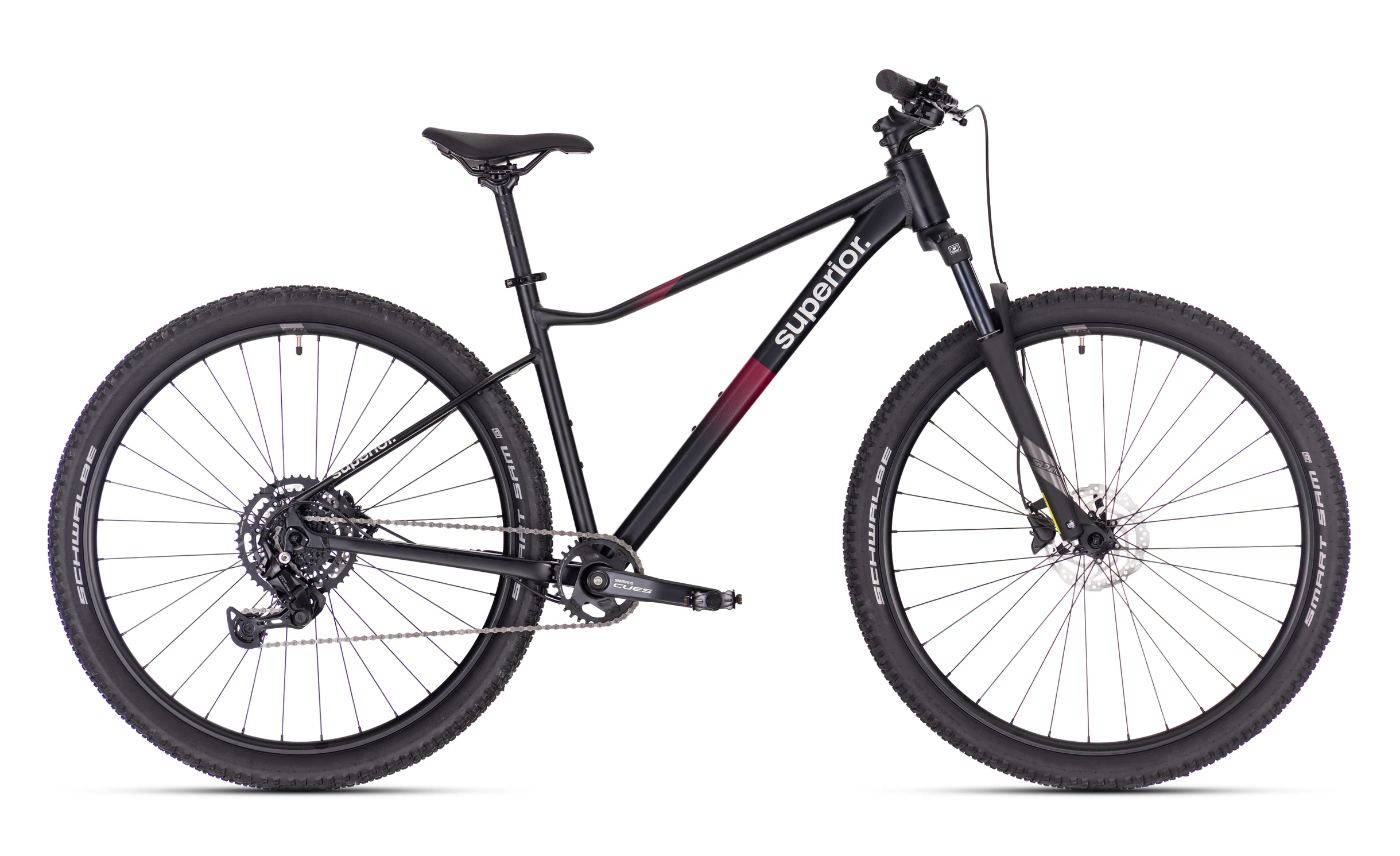 Biciclete Mountainbike - Bicicleta Superior XC 6.1 MS 29" Matte Black/Bordeaux 16" - (S)