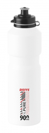 Accesorii - Bidon Dieffe Di-Clip 900ml, Alb/Negru/Rosu
