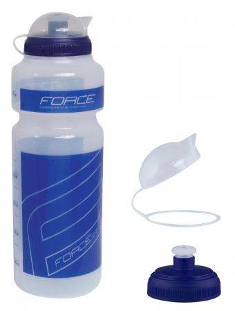 Bidoane de apa - Bidon apa Force "F" 750ml transparent/albastru