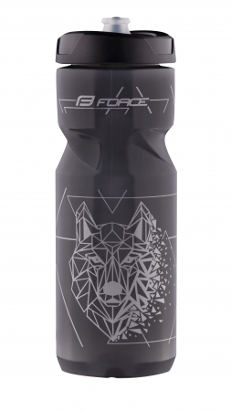 Bidon Force Lone Wolf 0.8l Black/Silver [0]