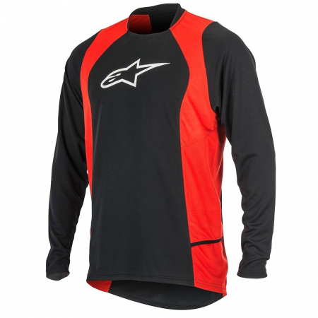 Tricouri cu maneca lunga - Bluza Alpinestars Drop 2 long Sleeve Jersey black/red S