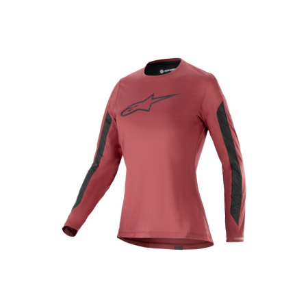 Tricouri cu maneca lunga - Bluza Alpinestars Stella A-Dura Dri Astar LS Jersey Burgundy M