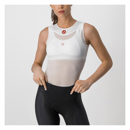 Bluze de corp - Bluza corp fara maneci Castelli PRO Issue 2 W SL, de dama, Alb, XL
