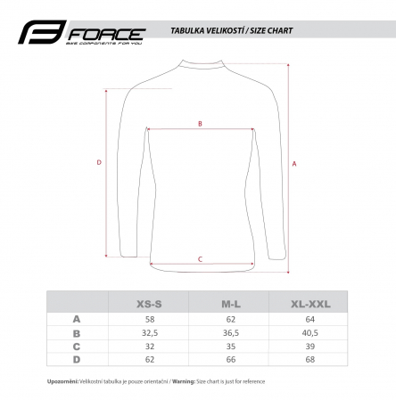 Bluza corp Force Snowstorm, negru, M-L [2]