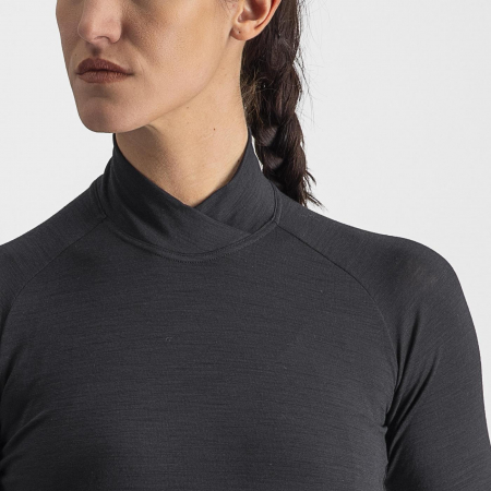Bluza de corp Castelli Bandito Wool W LS, de dama, Negru, XS [4]