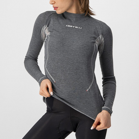 Bluza de corp Castelli Flanders 2 W Warm LS, gri, L [4]