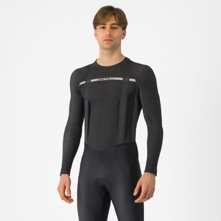 Bluze de corp - Bluza de corp Castelli Merino Seamless, pt barbati, negru, XXL
