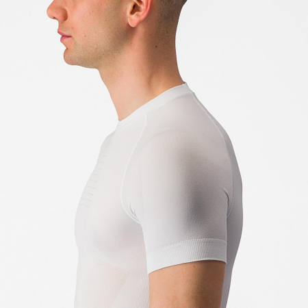 Bluza de corp cu maneca scurta Castelli Core Seamless SS, pt barbati, alb, L/XL [6]