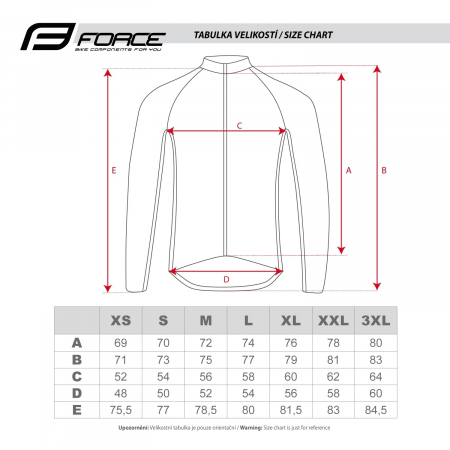 Bluza cu maneca lunga Force Reckless, Negru/Portocaliu/Gri, M [3]