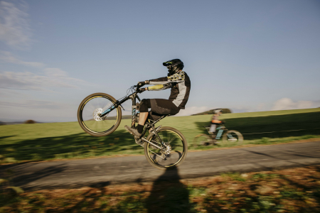 Bluza cu maneca lunga Force Reckless, Negru/Galben/Gri, M [6]