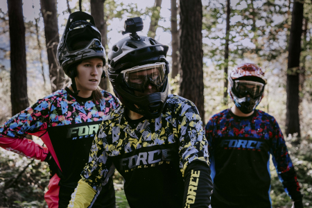 Bluza cu maneca lunga Force Reckless, Negru/Galben/Gri, M [5]