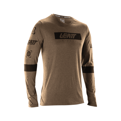 Tricouri si bluze ciclism - Bluza Leatt MTB Gravity 3.0 Loam Brown XL