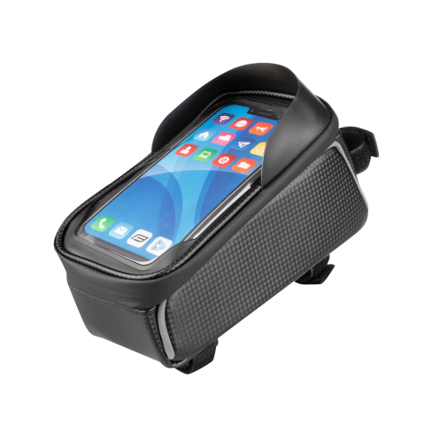 Genti bicicleta - Borseta cadru Force Clash cu compartiment telefon neagra