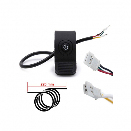 Piese trotinete electrice - Buton acceleratie pentru trotinete negru