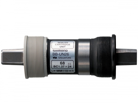 Butuc pedalier Shimano BB-UN26, ax patrat, BSA, cu suruburi, 68-117.5mm, neamalat [1]