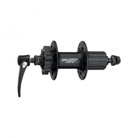 Butuci roti - Butuc spate Shimano Deore XT FH-M756A, 8/9 vit, disc 6 suruburi, negru, 32H