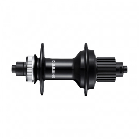 Butuci roti - Butuc spate Shimano FH-MT500-B, 28H, 12 vit, Center Lock, OLD 141mm, QR 176mm, Negru