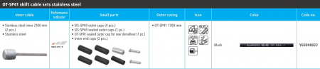 Set cablu si camasa schimbator Shimano Road Sus, Negru [2]