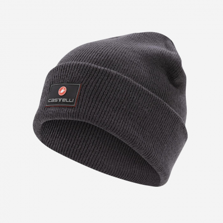 Imbracaminte ciclism - Caciula Castelli Podiofirma, unisex, gri inchis, UNI