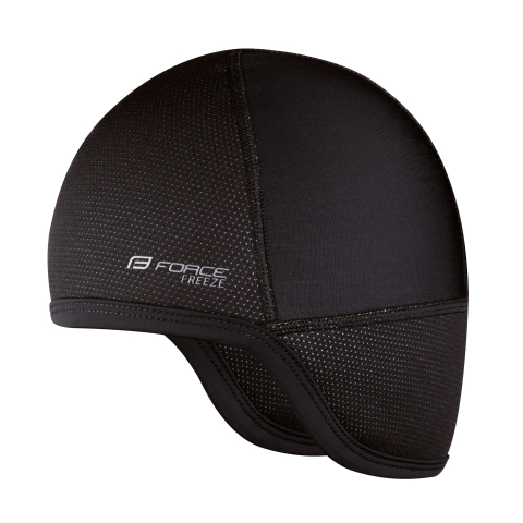 Imbracaminte ciclism - Caciula sub casca Force Freeze pentru iarna, neagra, S-M