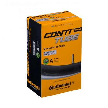 Piese biciclete - Camera Continental Compact 16 Wide, 50/57-305, 16x1.9-2.3, A34
