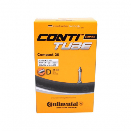 Piese biciclete - Camera Continental Compact 20, 32/47-406/451, 20x1 1/4-1.75x2, D40