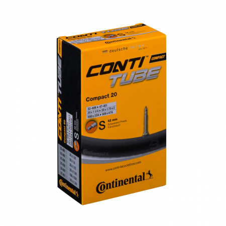 Piese biciclete - Camera Continental Compact 20, 32/47-406/451, 20x1 1/4-1.75x2, S42