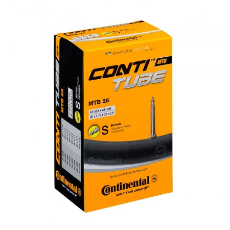 Piese biciclete - Camera Continental MTB 26, 47/62-559, 26x1.75-2.5, S60
