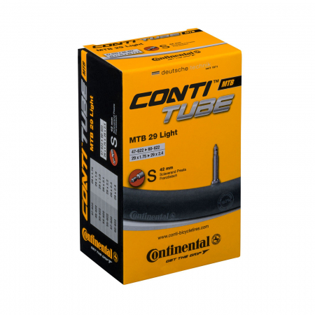 Piese biciclete - Camera Continental MTB 29 Light, 47/60-622, 29x1.75-2.4, S42