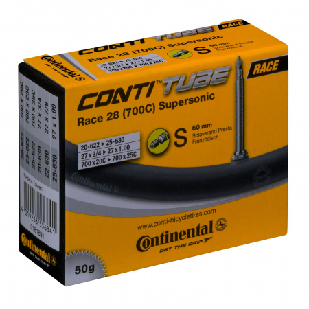Piese biciclete - Camera Continental Race 28 Supersonic, 20/25-622/630, 27x3/4-1.0, S60