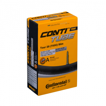 Piese biciclete - Camera Continental Tour 28 Slim, 28/37-622/630, 28x1.1-1 5/8x1 3/8, S42