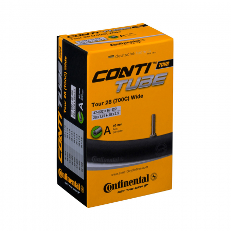 Piese biciclete - Camera Continental Tour 28 Wide, 47/62-622, 28x1.75-2.5, A40
