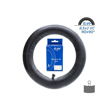 Trotinete, Piese trotinete, Skateboard - Camera trotineta electrica Xiaomi 8.5×2 (50-156) Valva curbata 90 grade
