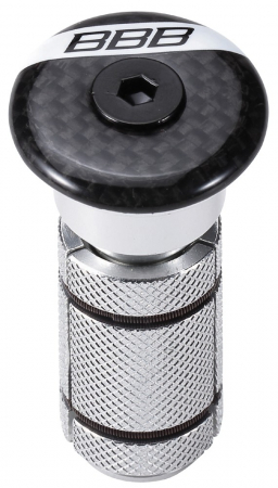 Cuvete furca - Capac cu floare BBB PowerHead negru mat carbon 1 1/8