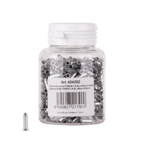 Piese biciclete - Capete cablu Force argintii 1.6mm