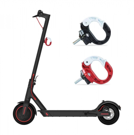 Trotinete, Piese trotinete, Skateboard - Carlig aluminiu trotineta electrica Xiaomi M365, Pro, alb
