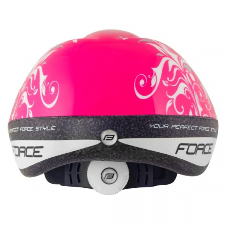 Casca copii Force Fun Flowers roz/alb/gri M [2]
