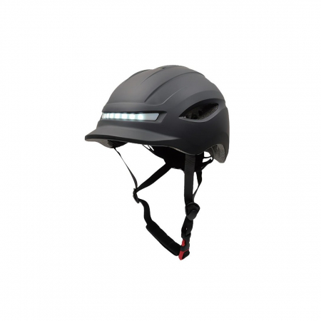 Echipament protectie - Casca cu lumini fata/spate si semnalizare e.Wheel CP02, negru, One Size