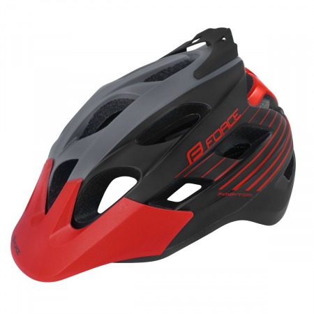 Casti bicicleta - Casca Force Raptor MTB negru/gri/rosu L/XL