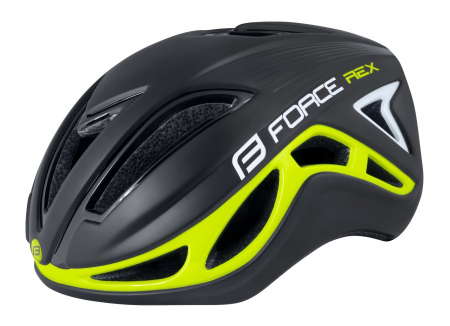 Casti bicicleta - Casca Force Rex negru/fluo S/M