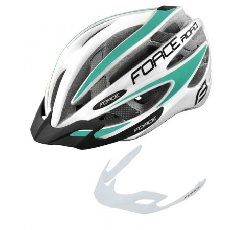 Casca Force Road, Alb/Turcoaz, L/XL (58-63cm) [1]